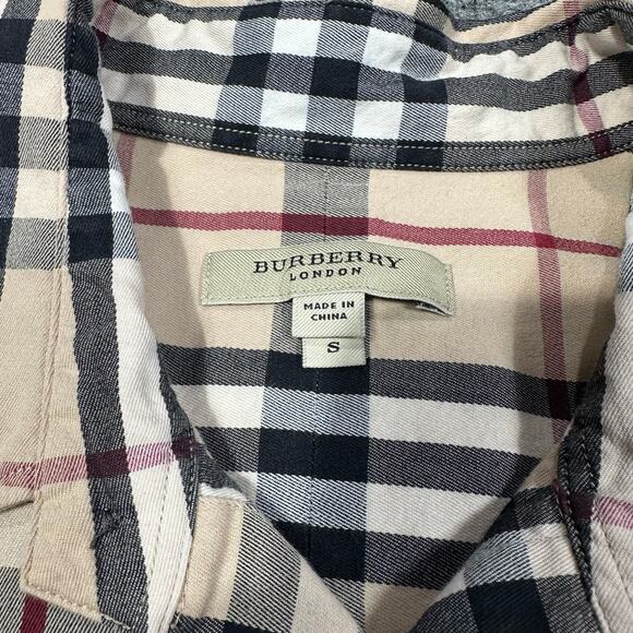 Burberry London Womens Small Nova Check Long Sleeve Button Up - Picture 3 of 8